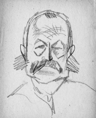 97. Зенек - 2001,   папір, олівець, 21x28 cм.