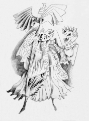 132. Фантазія - 1978,   папір, олівець, 21x28 cм.