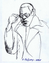 141. Вчитель математики - 2008,   папір, олівець, 21x28 cм.